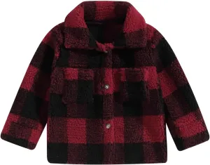 MoZiKQin Toddler Baby Boys Girls Wool Coat Winter Warm Double Breasted Trench Coat Kids Jacket Outwear Clothes