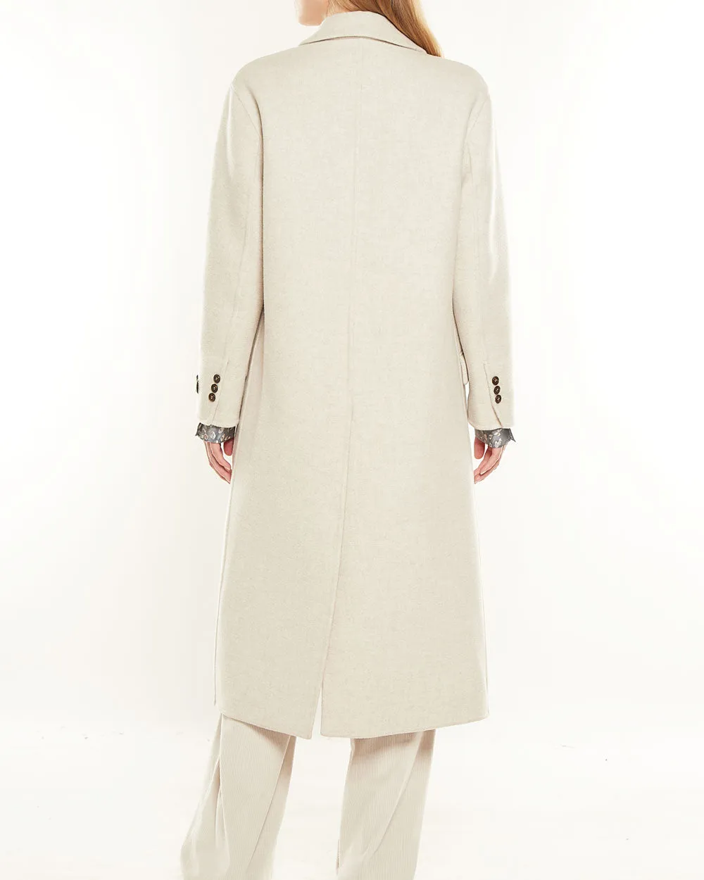 Oat Long Cashmere Overcoat