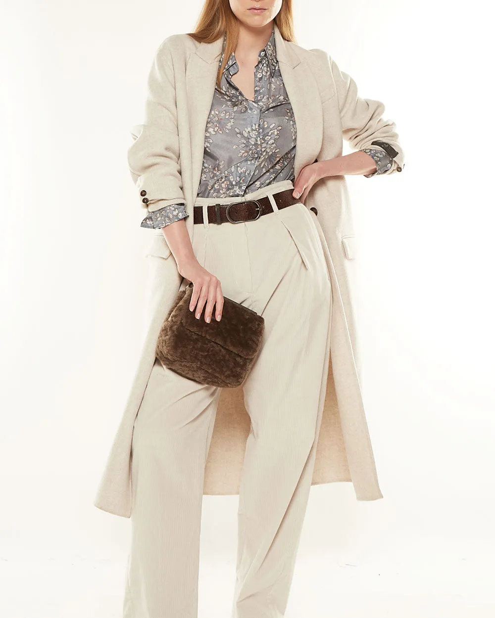 Oat Long Cashmere Overcoat