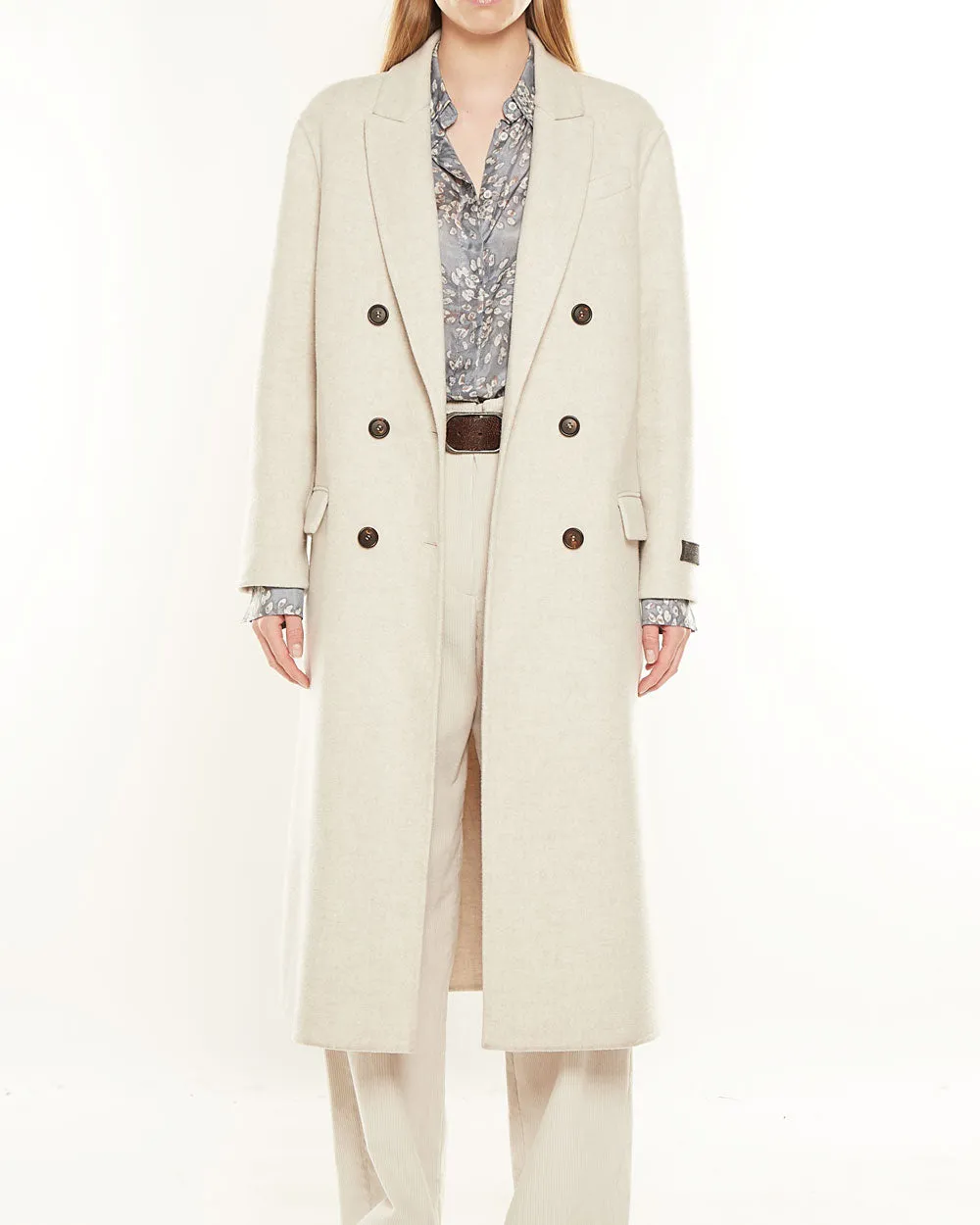Oat Long Cashmere Overcoat