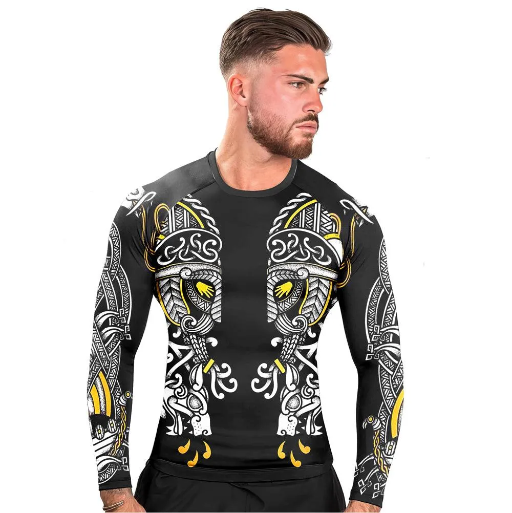 Odin' Eyes Men's Long Sleeve Rash Guard