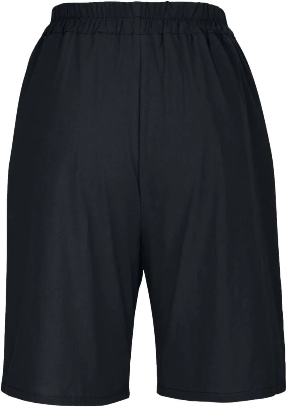 oiangi Linen Shorts for Women High Waisted Knee Length Bermuda Shorts Loose Casual Wide Leg Workout Short Pants with Pockets