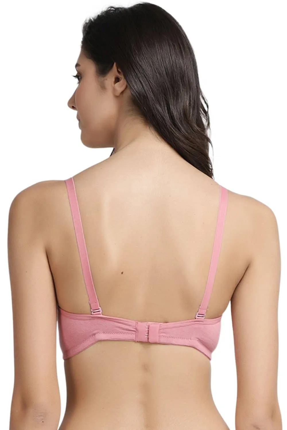 Organic Cotton  Antimicrobial Wire-free Padded Bra (Pack of 3)-ISB068-M.White_M.White_Mauve-