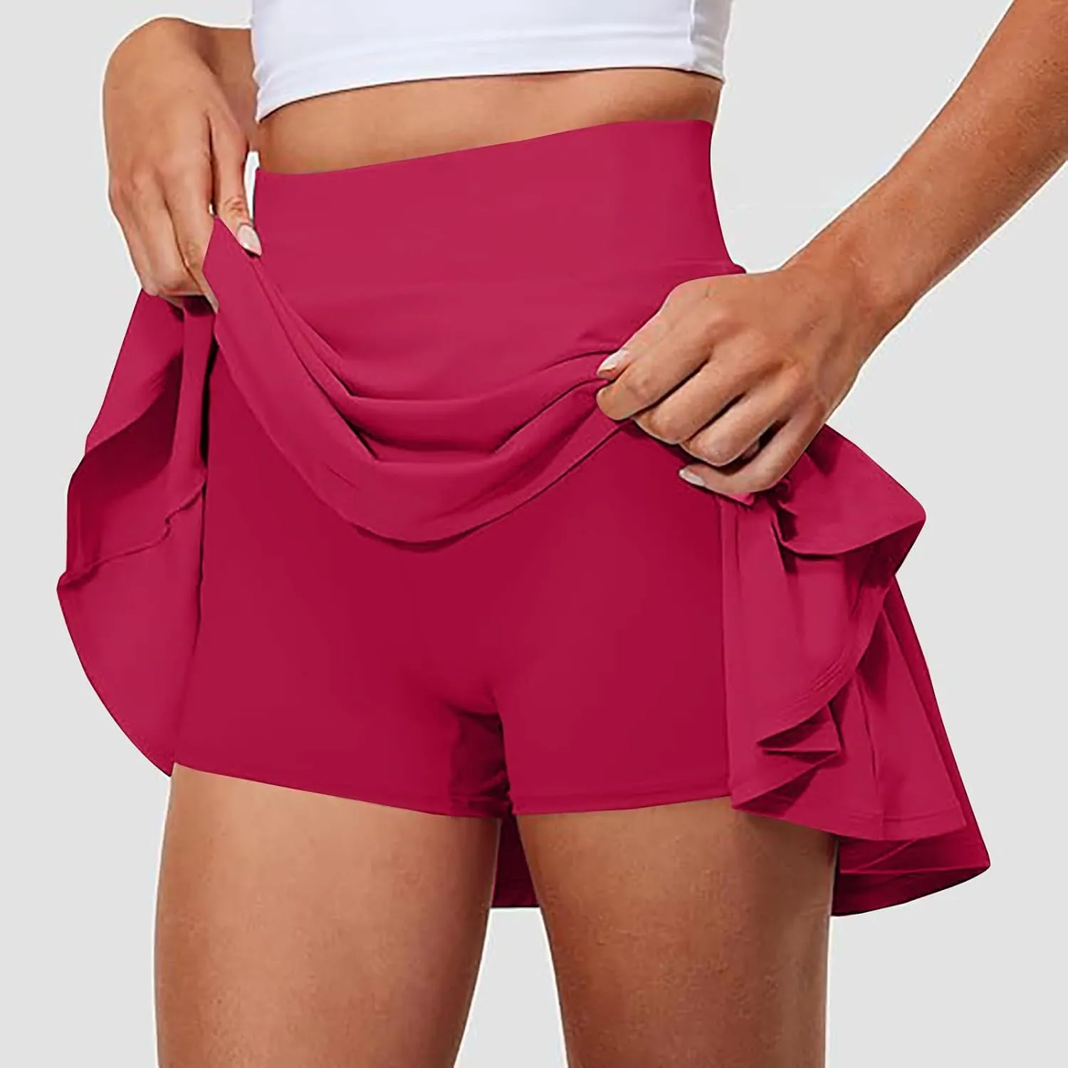 Pleated Tennis Skirts for Women High Waisted Golf Skorts Tummy Control Cheerleading Skirts Active Athletic Skort