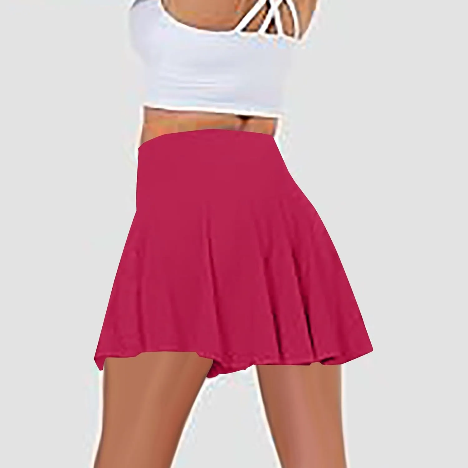 Pleated Tennis Skirts for Women High Waisted Golf Skorts Tummy Control Cheerleading Skirts Active Athletic Skort