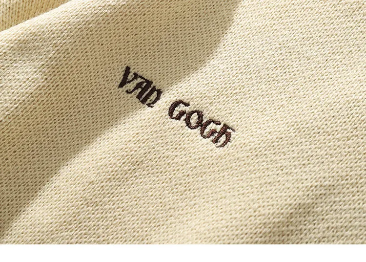 Portrait sleeve sweater