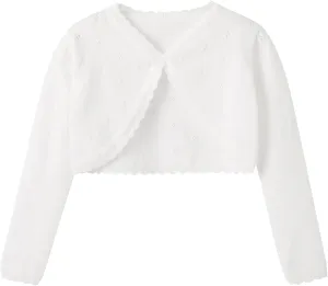 pureborn Toddler Girls' Long Sleeve Bolero Cardigan Bolero Shrug Cover Up