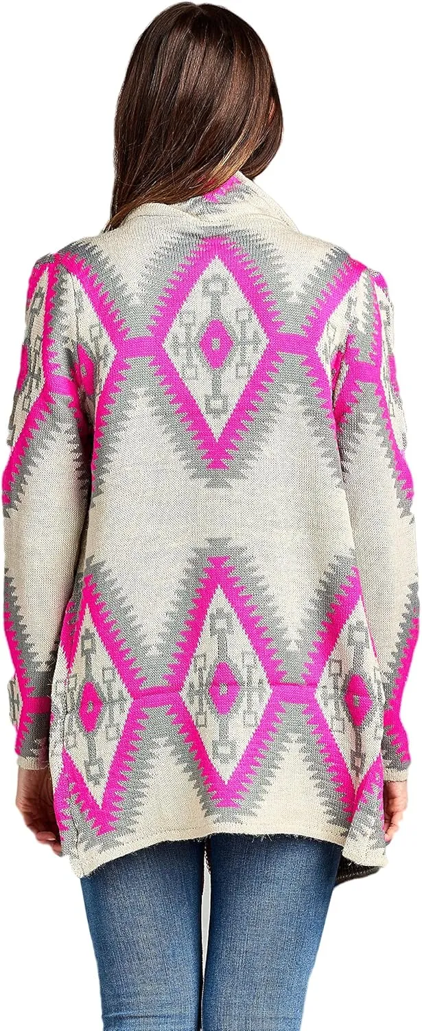 RENEEC. Women's Open Front Long Sleeve Warm Knit Chunky Winter Outwear Cardigan Sweater