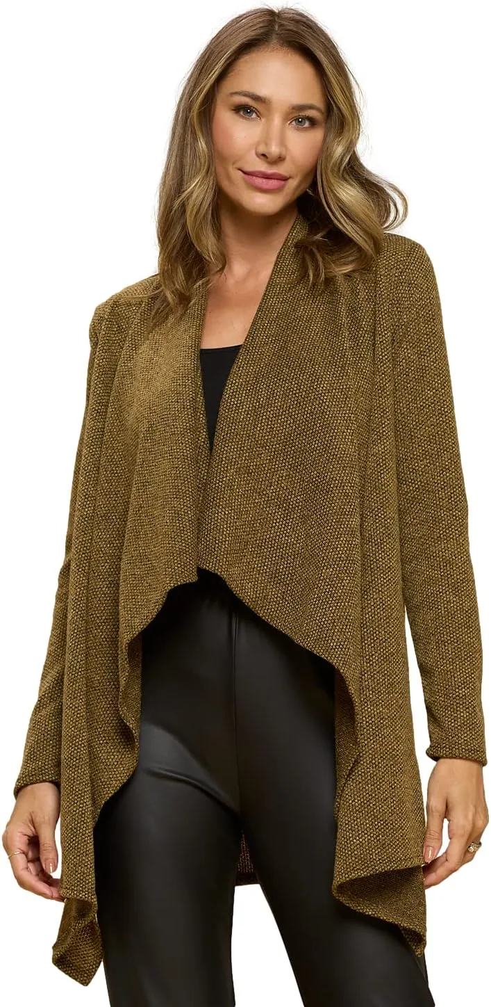 RENEEC. Women's Open Front Long Sleeve Warm Knit Chunky Winter Outwear Cardigan Sweater