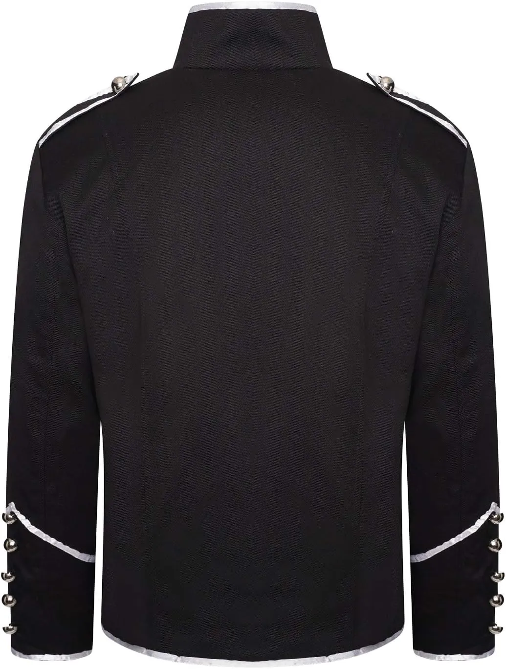 Ro Rox Marching Band Mens Drummer Military Jacket, Parade Jacket for Music Festivals, Cosplay, Halloween, Themed Parties