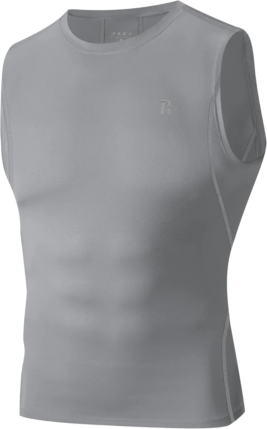 Runhit Sleeveless Compression Shirt Men Tank Top Athletic Muscle Shirts for Men