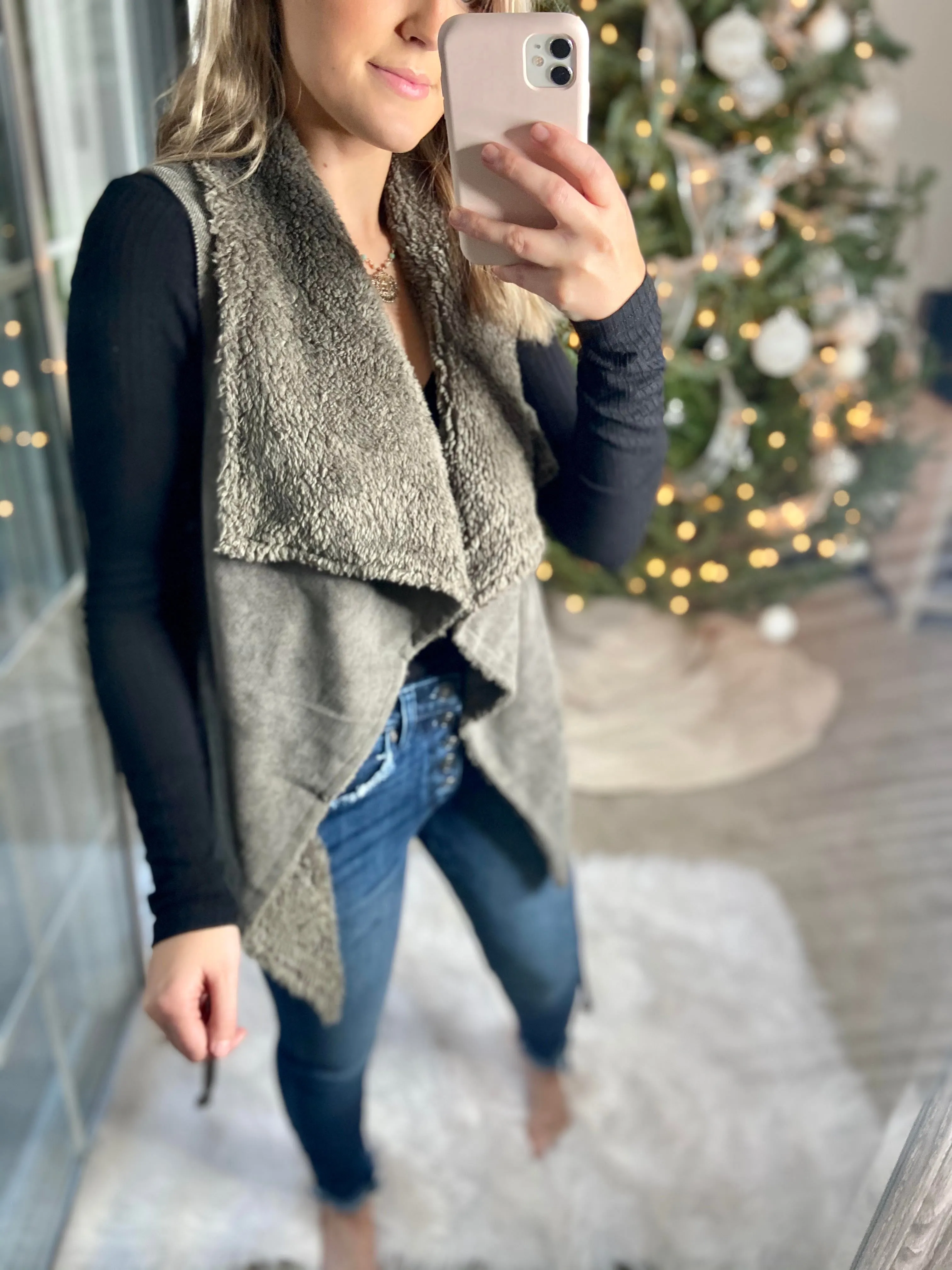 Sherpa Lined Corduroy Vest