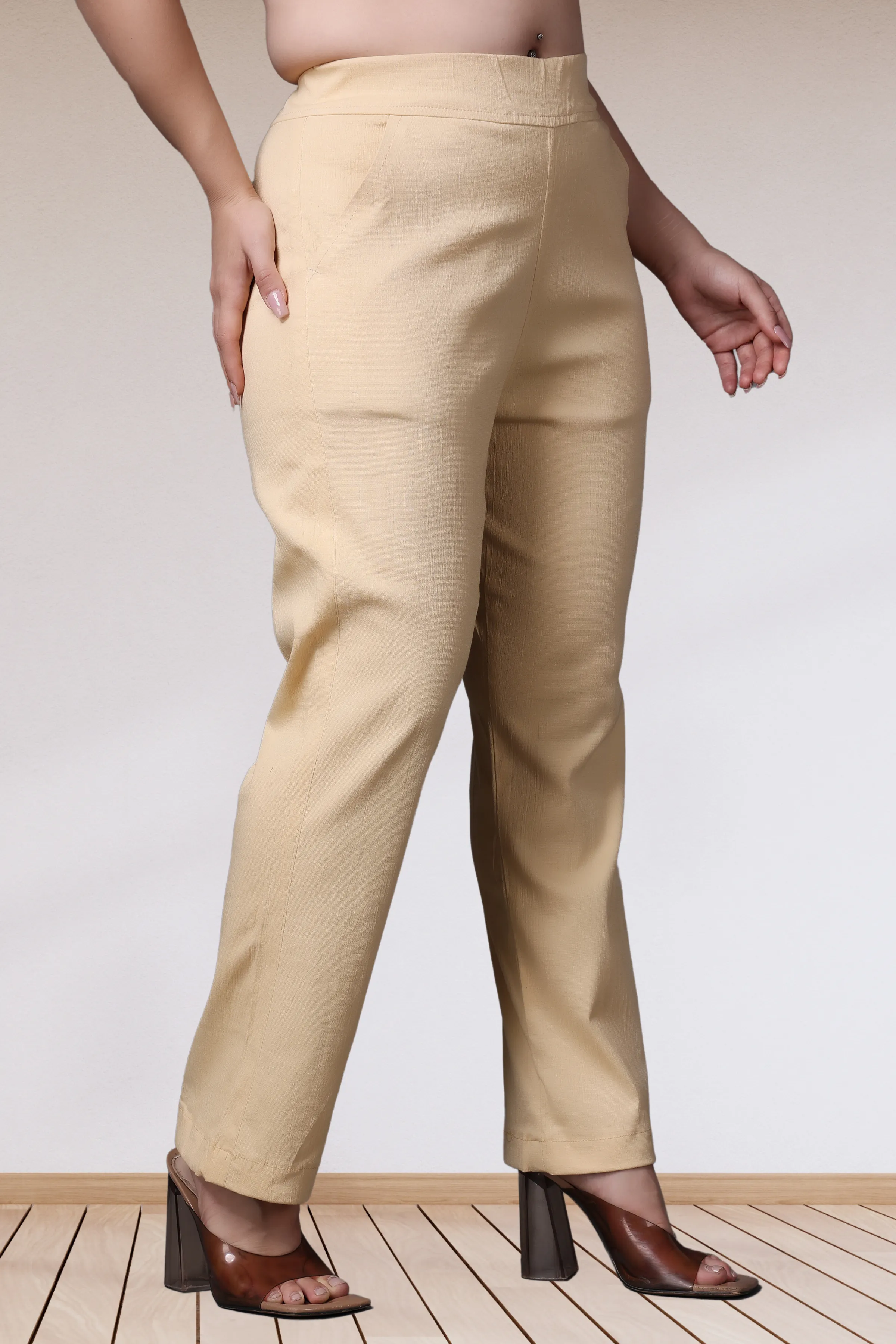 Skin Lycra Slub Pants