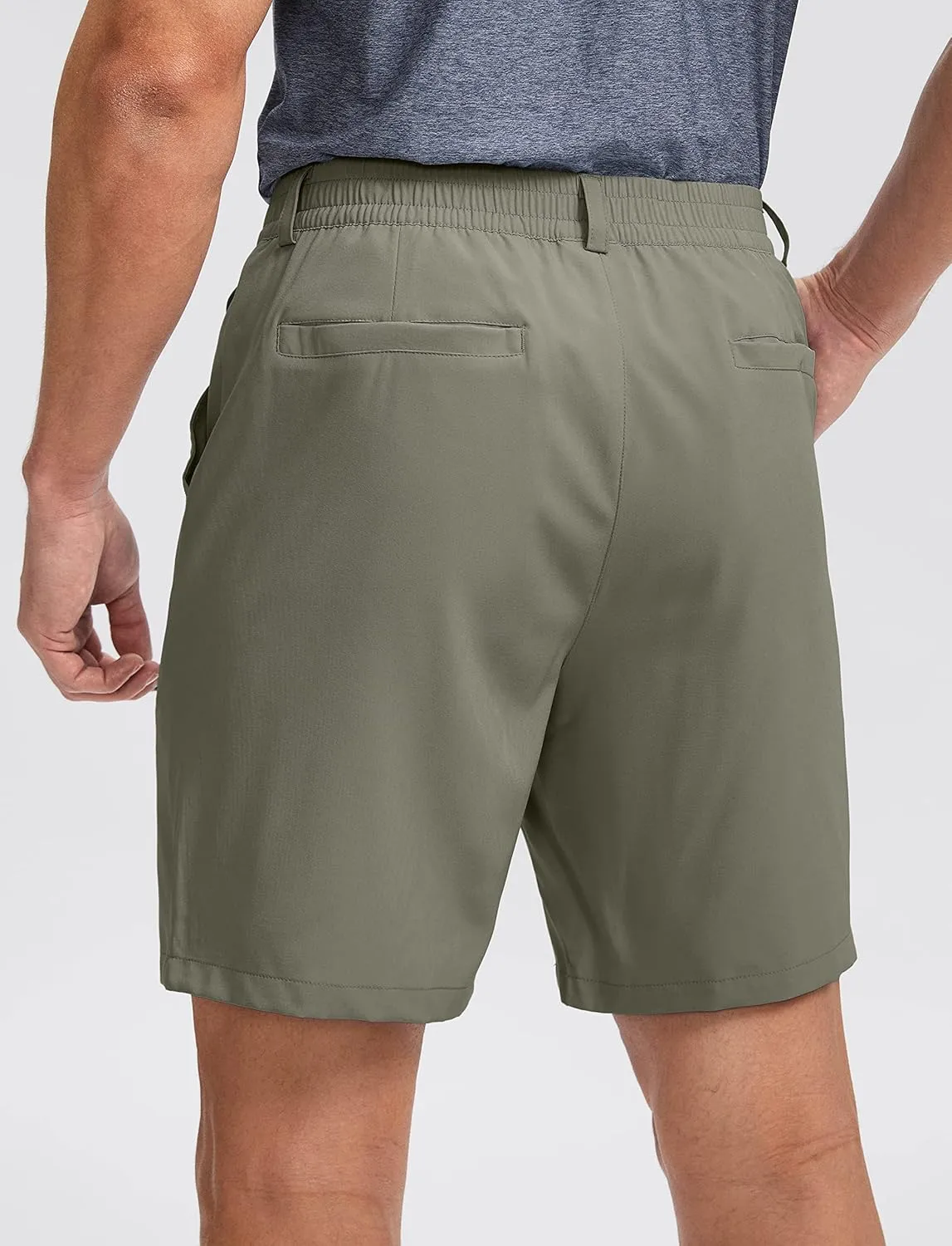 Soothfeel Men's Golf Shorts with 5 Pockets 7 Inch Stretch Lightweight Quick Dry Hiking Casual Work Dress Shorts for Men