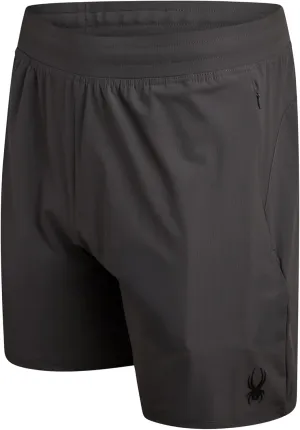 Spyder Men's Gym Shorts - Nylon Stretch 7'' Knit Active Workout Shorts with Zipper Pockets for Running, Hiking (Sizes: S-XL)