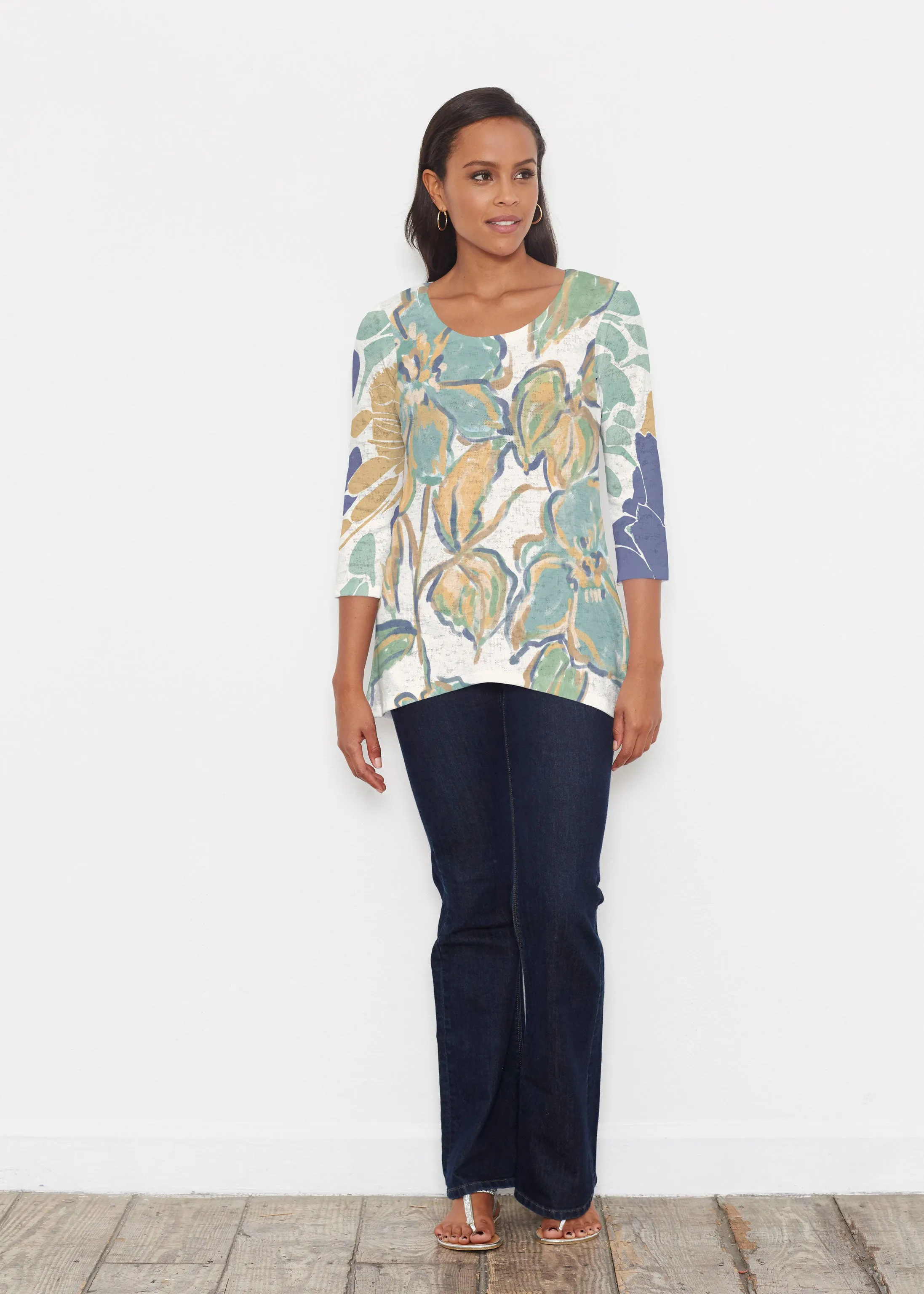 Stefania (8110) ~ Katherine Hi-Lo Thermal Tunic
