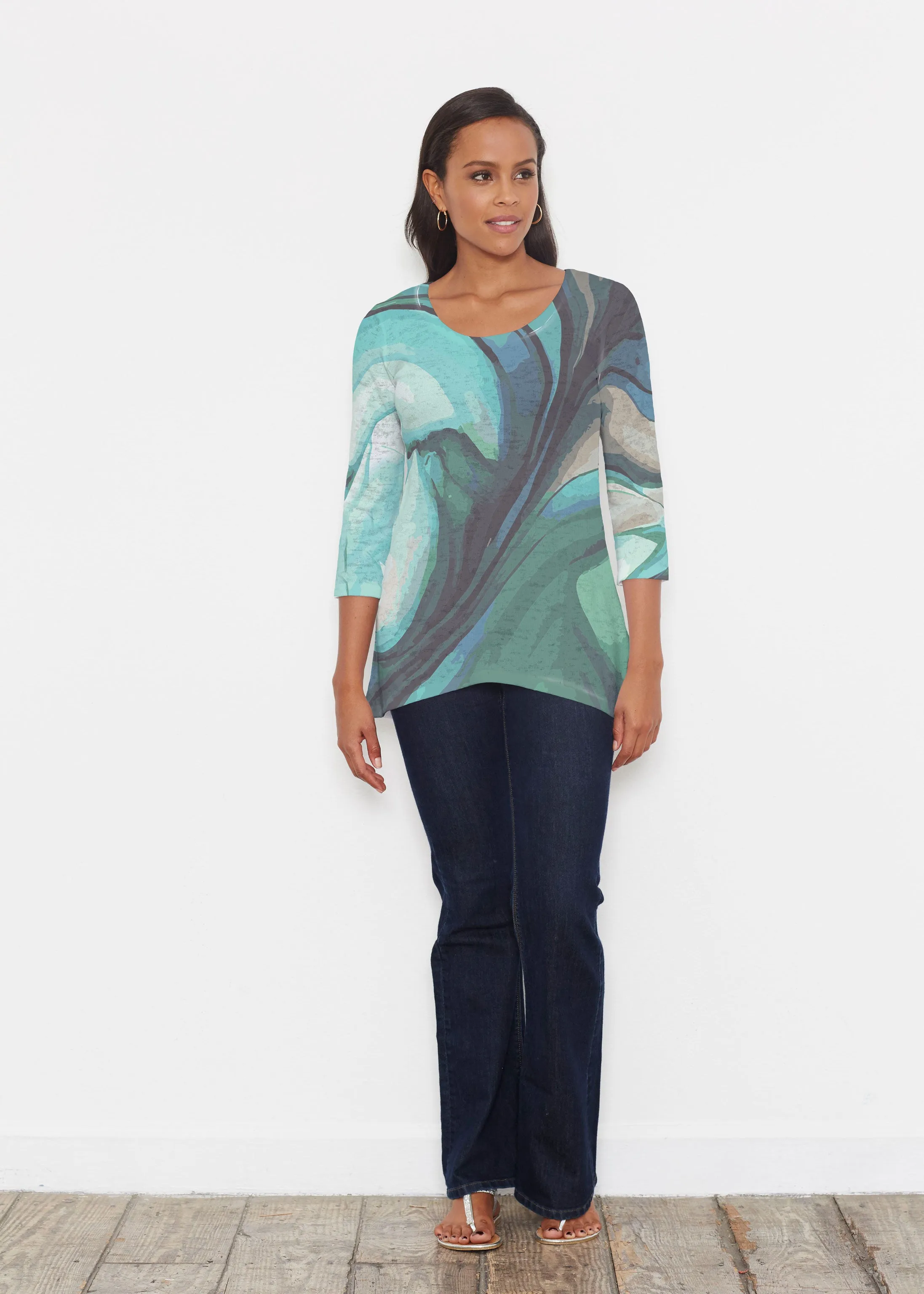 Stella (14313) ~ Katherine Hi-Lo Thermal Tunic