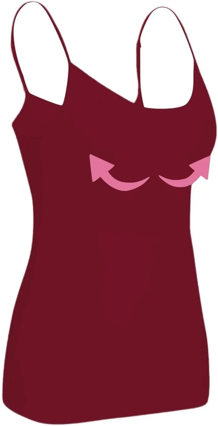 Tank Top with Built in Bra for Women Sports Cami Shirts Spring Summer Workout Camisoles Sleeveless Bras Under Clothes