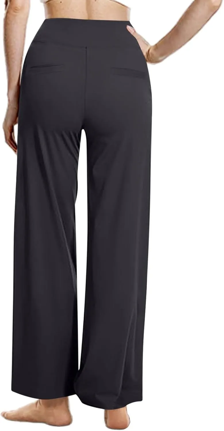 TARIENDY Yoga Pants Women 2025 Wide Leg Pants High Waist Stretch Dressy Casual Sweatpants Loose Comfy Workout Trousers