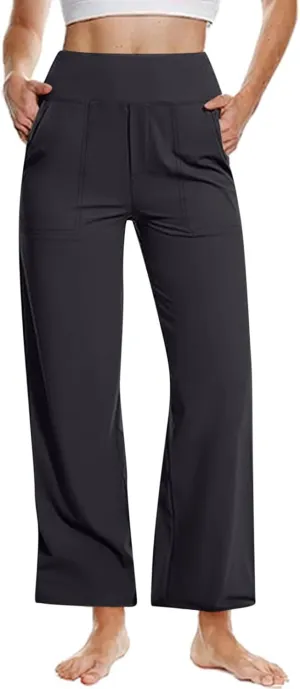 TARIENDY Yoga Pants Women 2025 Wide Leg Pants High Waist Stretch Dressy Casual Sweatpants Loose Comfy Workout Trousers