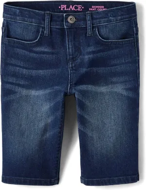 The Children's Place Girls' Denim Skimmer Shorts