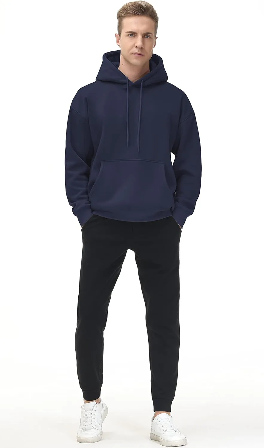 THE GYM PEOPLE Men's Fleece Pullover Hoodie Loose Fit Ultra Soft Hooded Sweatshirt With Pockets