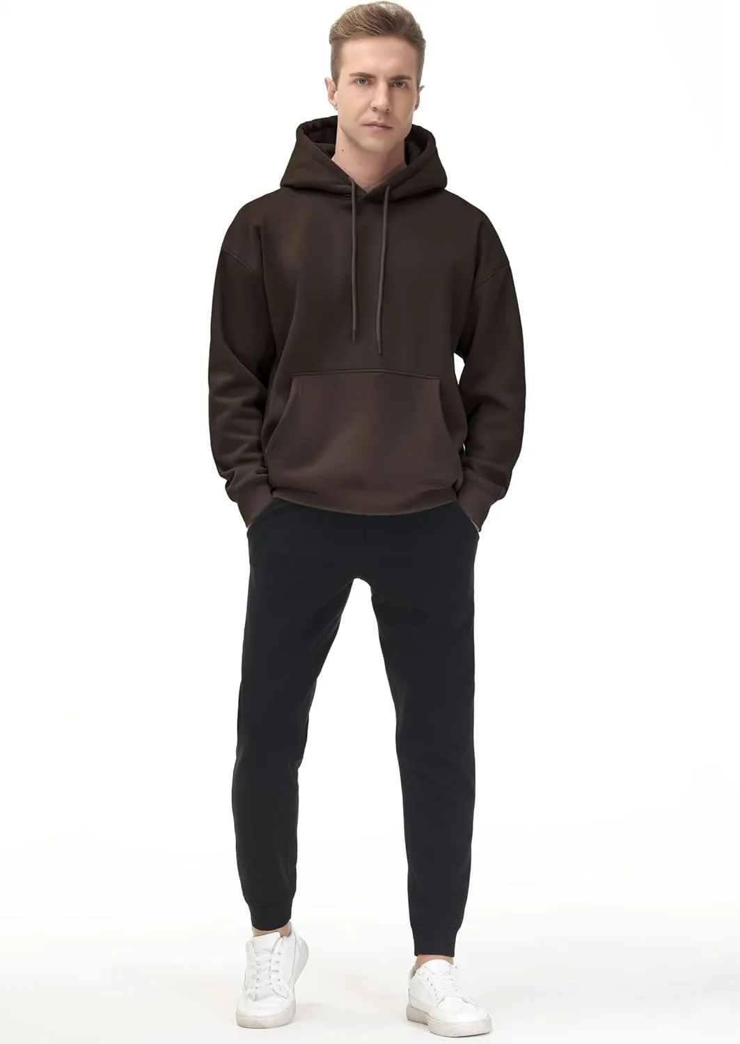 THE GYM PEOPLE Men's Fleece Pullover Hoodie Loose Fit Ultra Soft Hooded Sweatshirt With Pockets