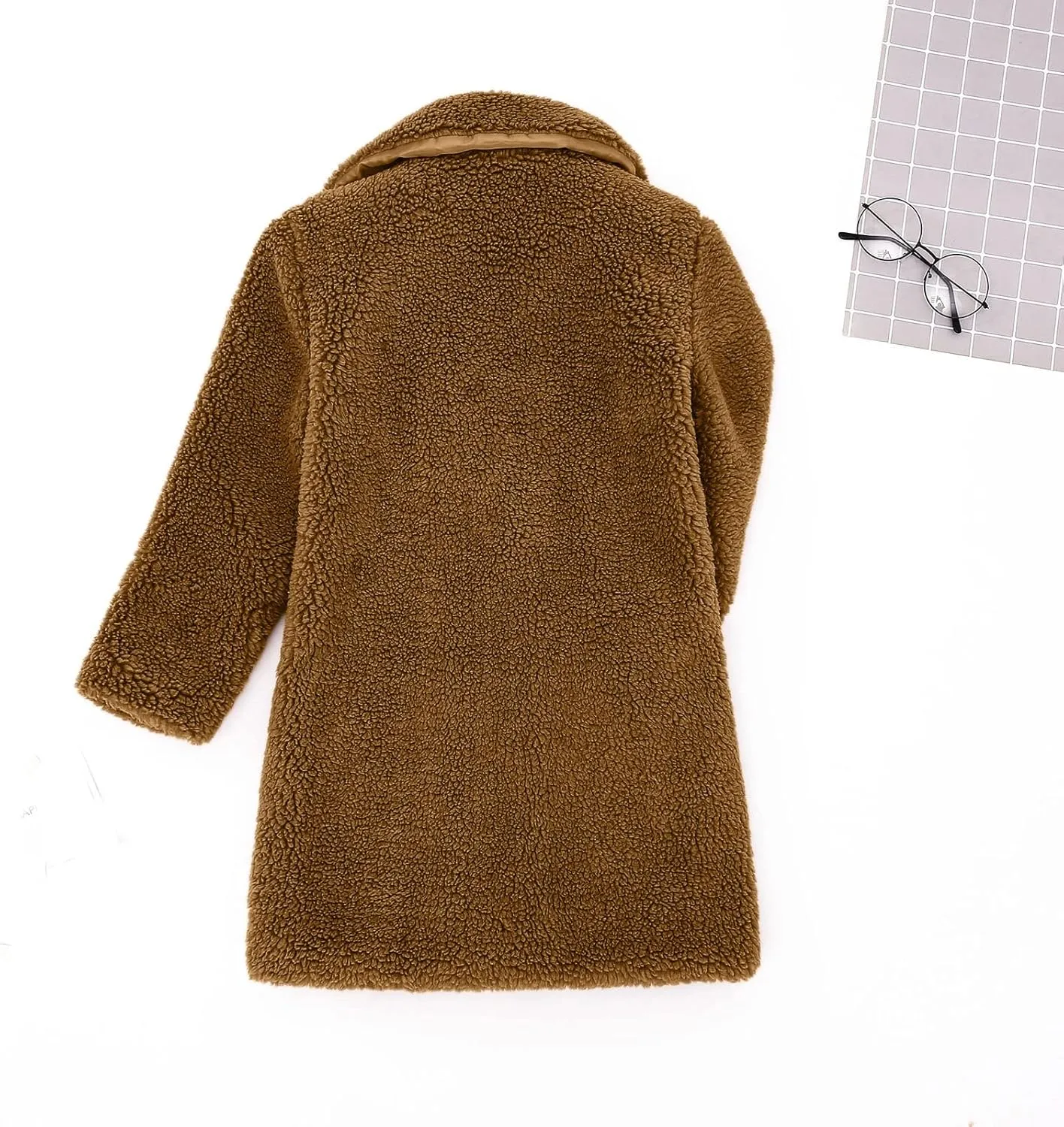 Toddler Kids Duffle Overcoat Winter Windproof Thicken Coat Jacket Warm Fleece Outerwear for Boys Girls Trench Coat