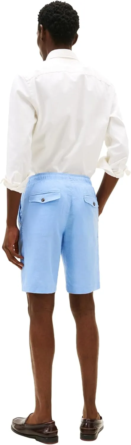 Tommy Hilfiger Men's Summer Linen Shorts 10 Inch in Relaxed Fit