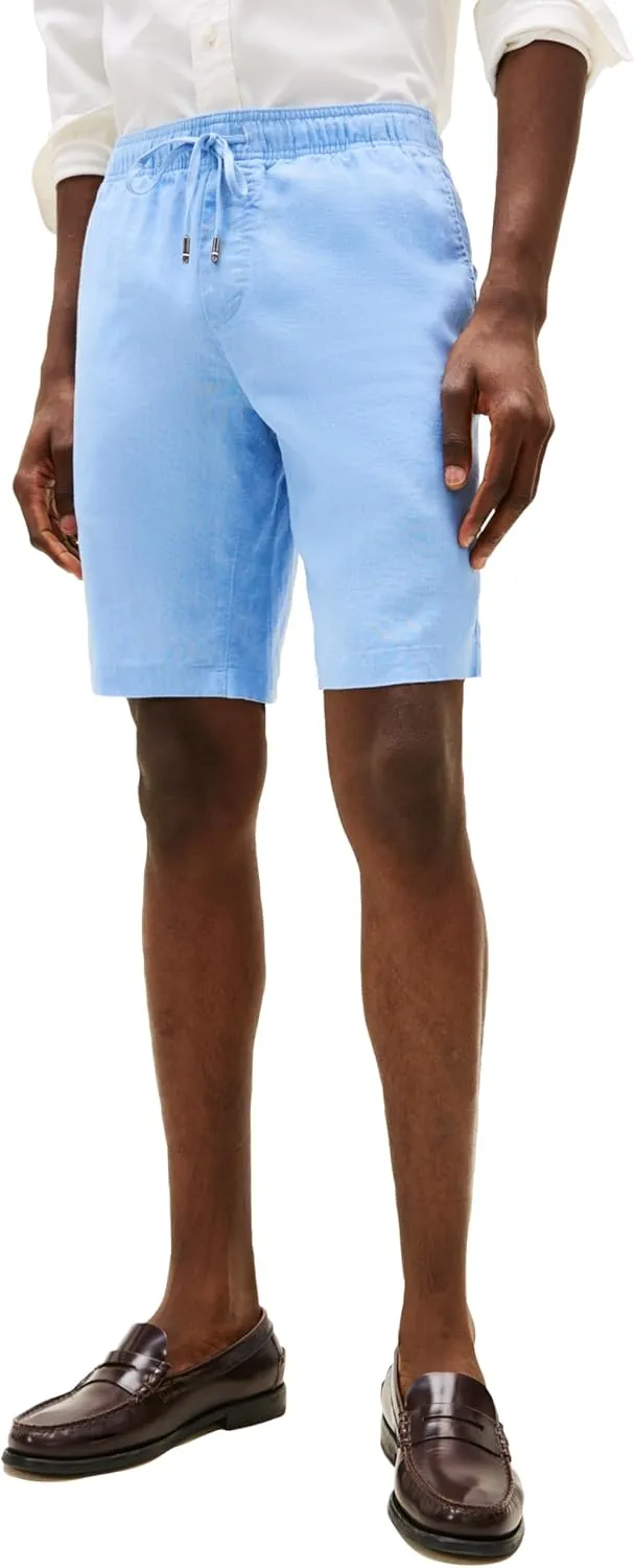 Tommy Hilfiger Men's Summer Linen Shorts 10 Inch in Relaxed Fit
