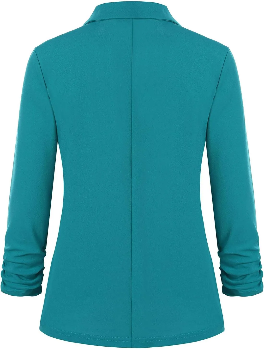 Unifizz Womens Casual Work Office Blazer Pockets Buttons Suit Jacket 3/4 Sleeve