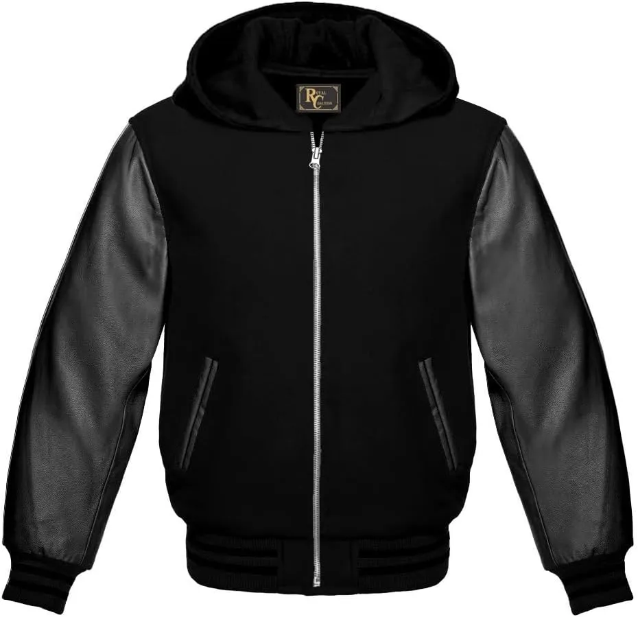 Varsity Jacket Baseball Letterman Jacket Wool and Leather All Color Hoodie & Basketball Jackets