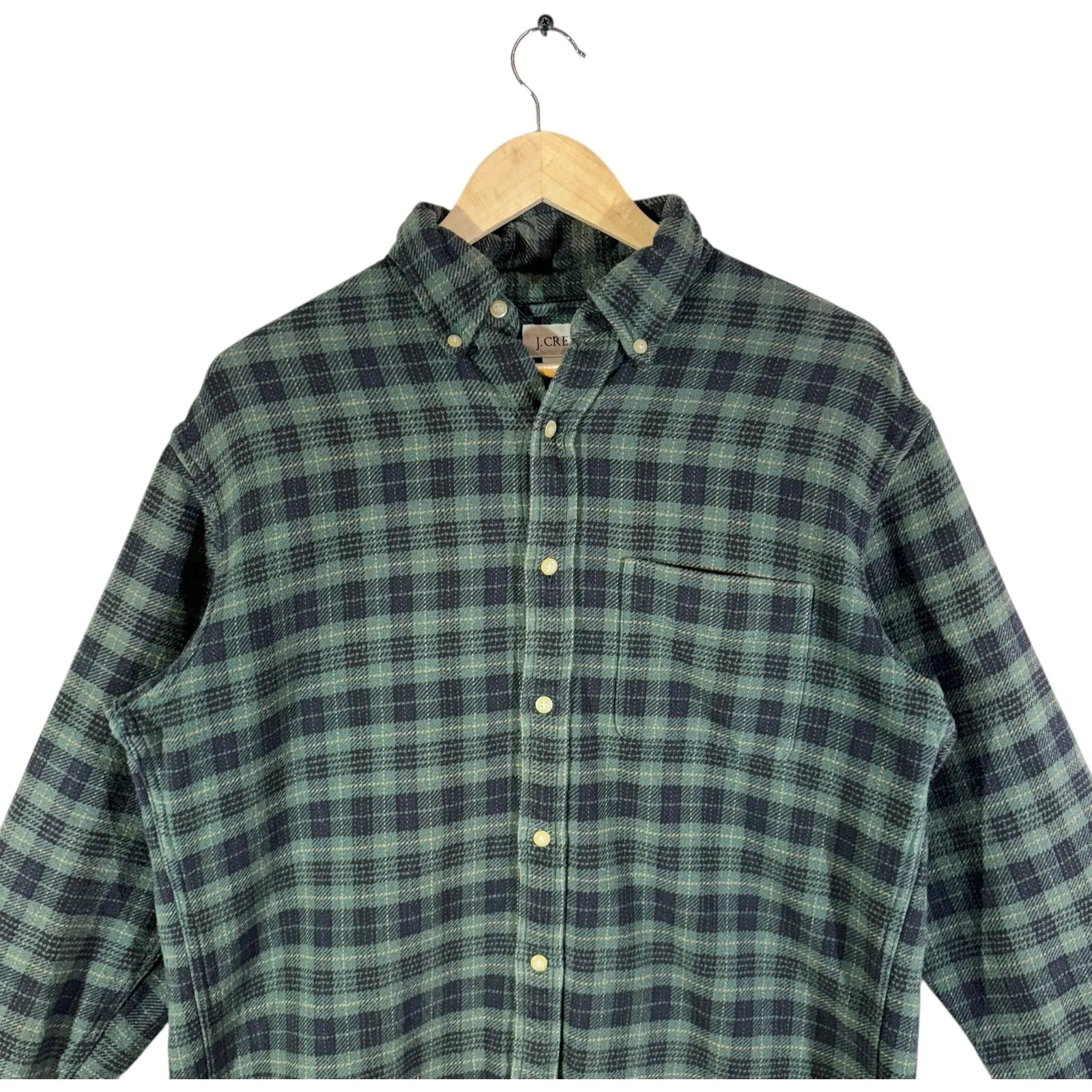 Vintage J. Crew Plaid Flannel Long Sleeve Button Up