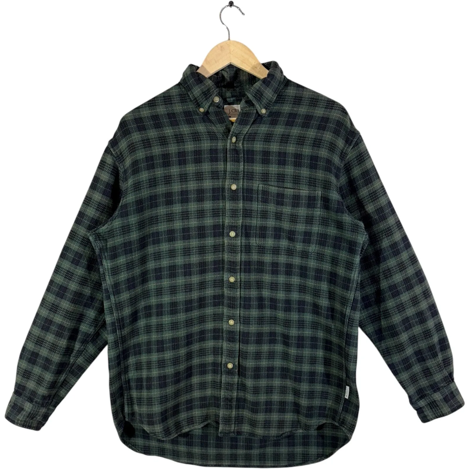 Vintage J. Crew Plaid Flannel Long Sleeve Button Up