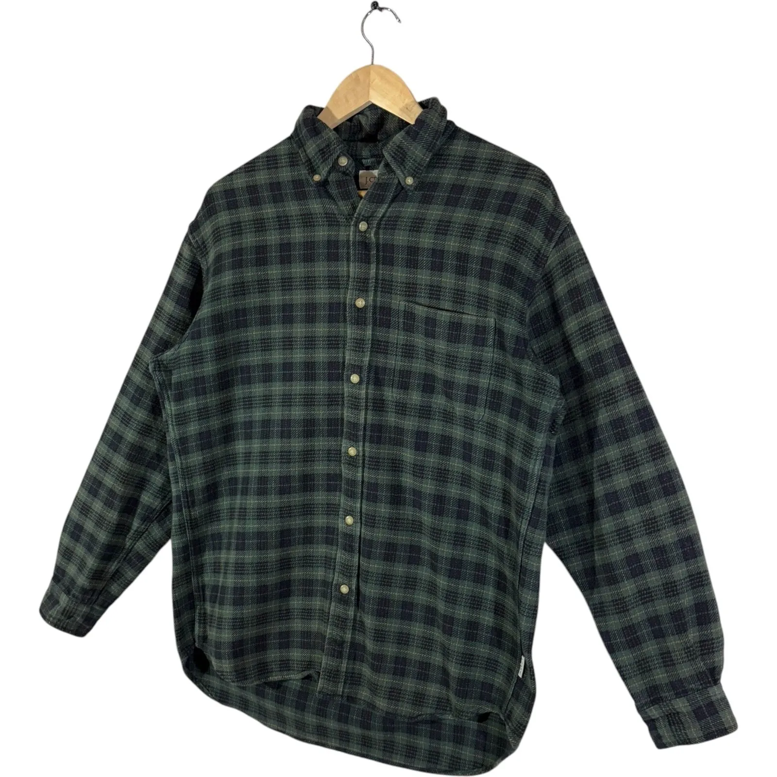 Vintage J. Crew Plaid Flannel Long Sleeve Button Up