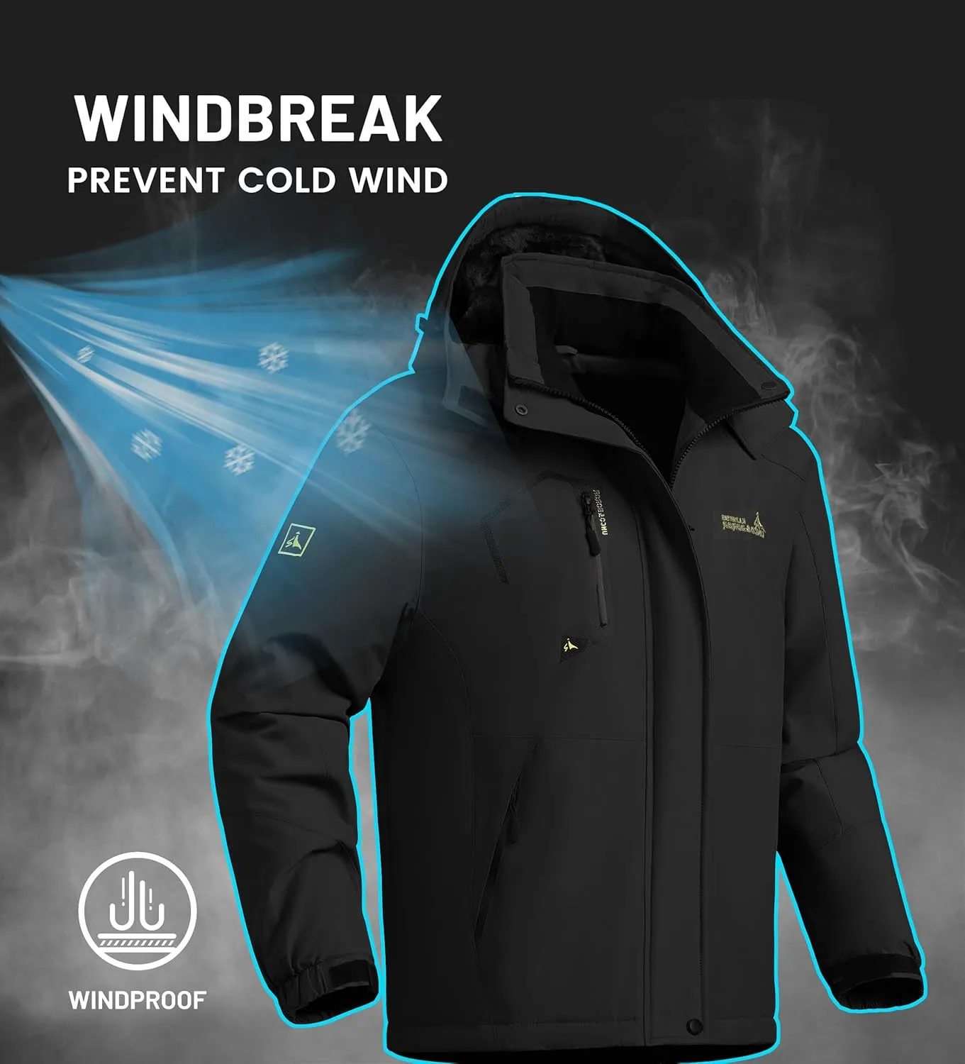 Waterproof Warm Winter Snow Coat for Women Ski Jacket for Snowboarding Hiking