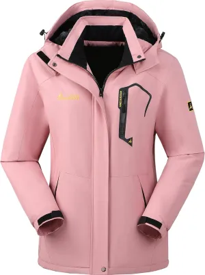 Waterproof Warm Winter Snow Coat for Women Ski Jacket for Snowboarding Hiking