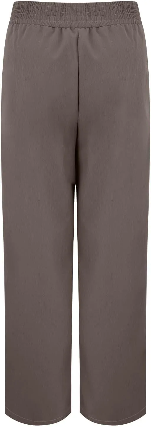 Wide Leg Palazzo Pants for Women Cotton Linen Crossover High Waisst Dressy Trousers with Pockets Lightweight Loose Yoga Pants