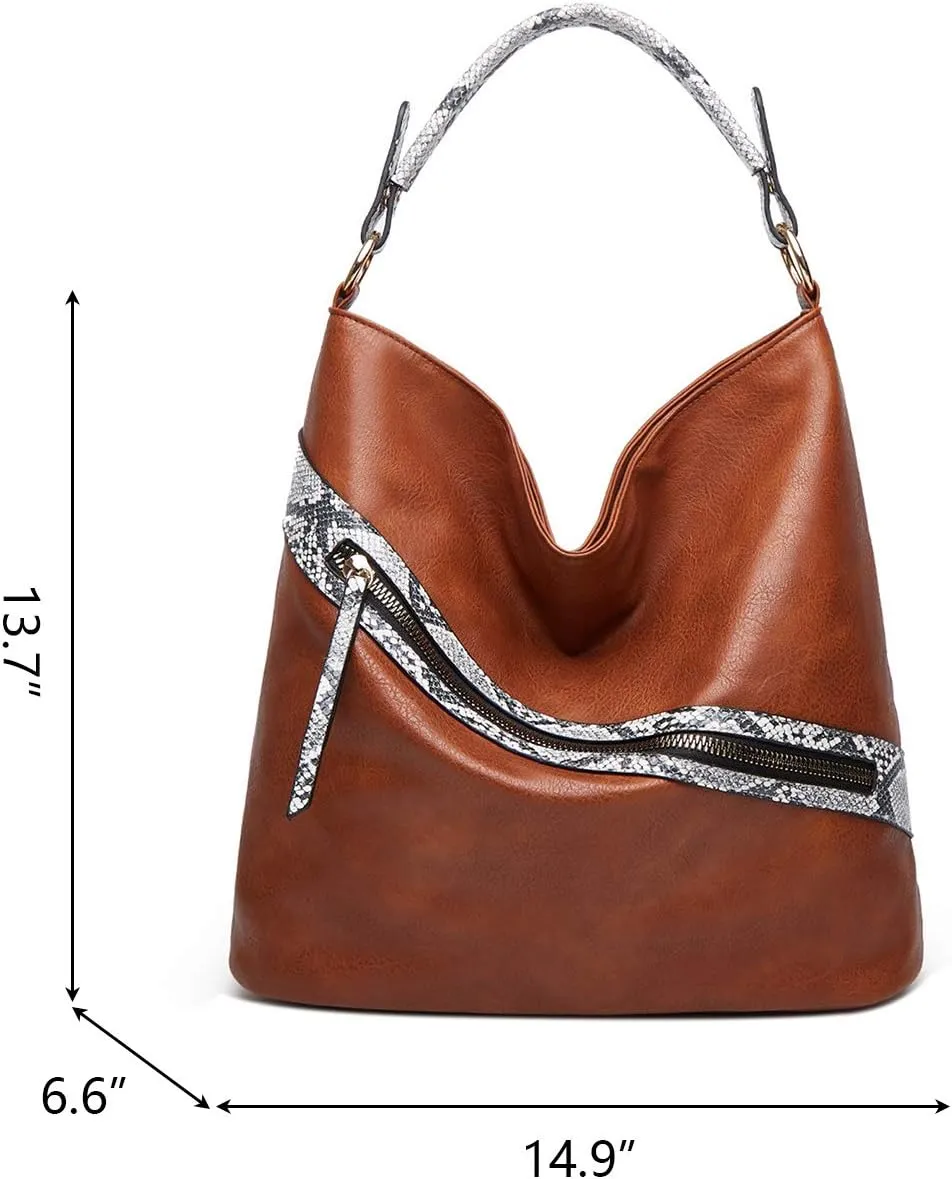 Women Hobo Bags Large Capacity Shoulder Bags Fashion Top Handle Purses Handbags