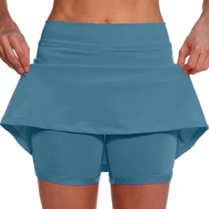 Women Mini Skirt Summer Casual Skorts for Tennis Golf A Line High Waisted Skirts with Pockets