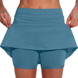 Women Skorts with Pockets Golf Tennis Skirt High Waisted Athletic Skort Casual Summer Mini Skirt with Shorts