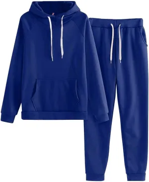 Women's 2 Piece Tracksuit Long Sleeve Crewneck Casual Clothing Long Sleeve Tops Long Pants Sets