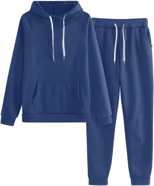 Women's 2024 Fall Two Piece Outfits Long Sleeve V Neck Cute Clothes Pullover Tops and Long Pants Sweatsuit