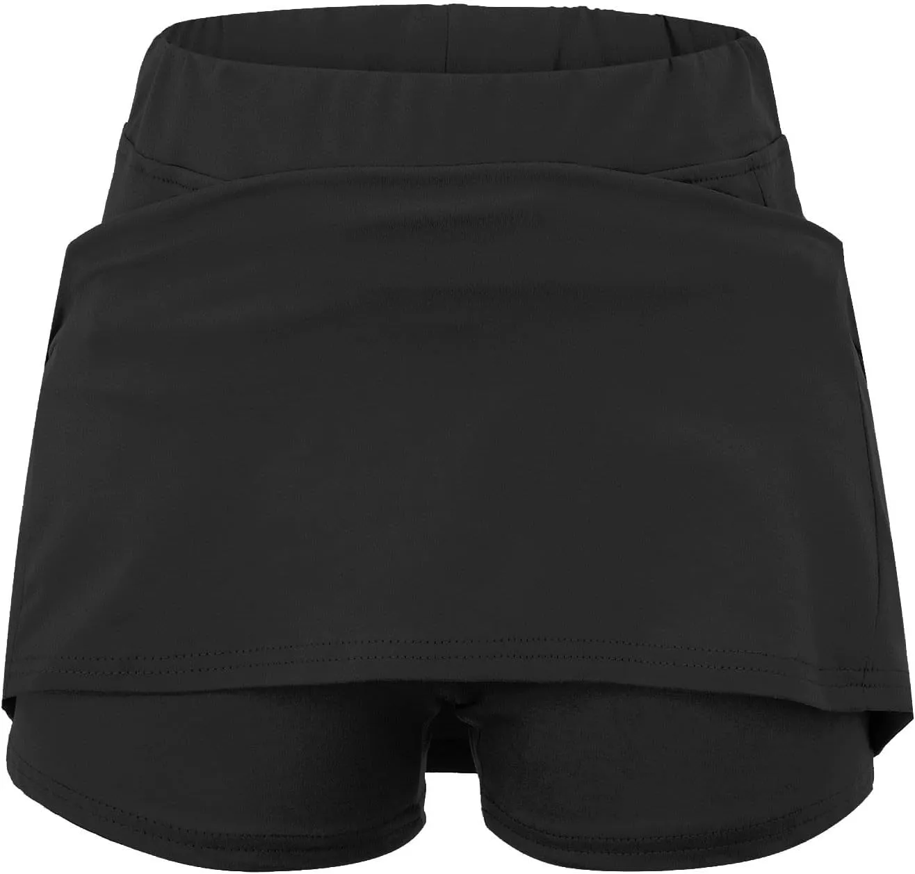 Womens Athletic Skorts Elastic High Waisted Tennis Skirts with Shorts Cute Preppy Mini Skirt with Pockets Casual Yoga Skort