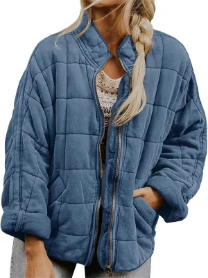 Women's Coat Jacket Cotton Padded Warm Quilted Outwear