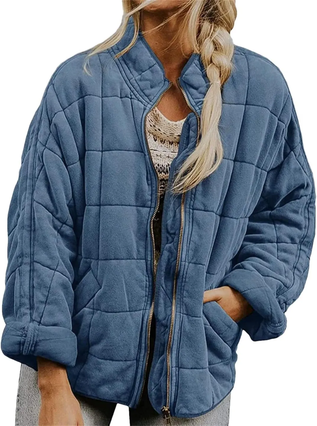 Women's Coat Jacket Cotton Padded Warm Quilted Outwear