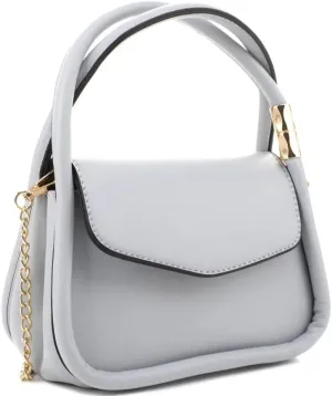 Womens Girls Small Vegan Leather Top-Handle Satchel Clutch Purse Crossbody Bag