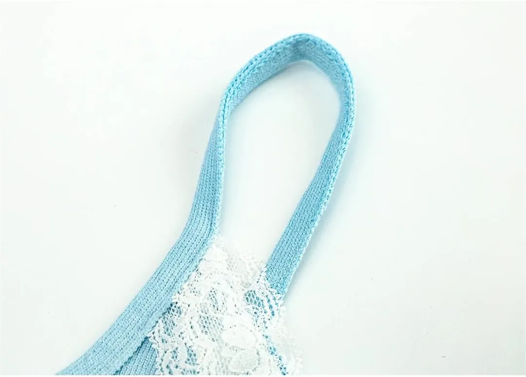 Women's Lace Edged Bow Sleeveless Camisole Off-Shoulder Backless Short Slim Suspender Top