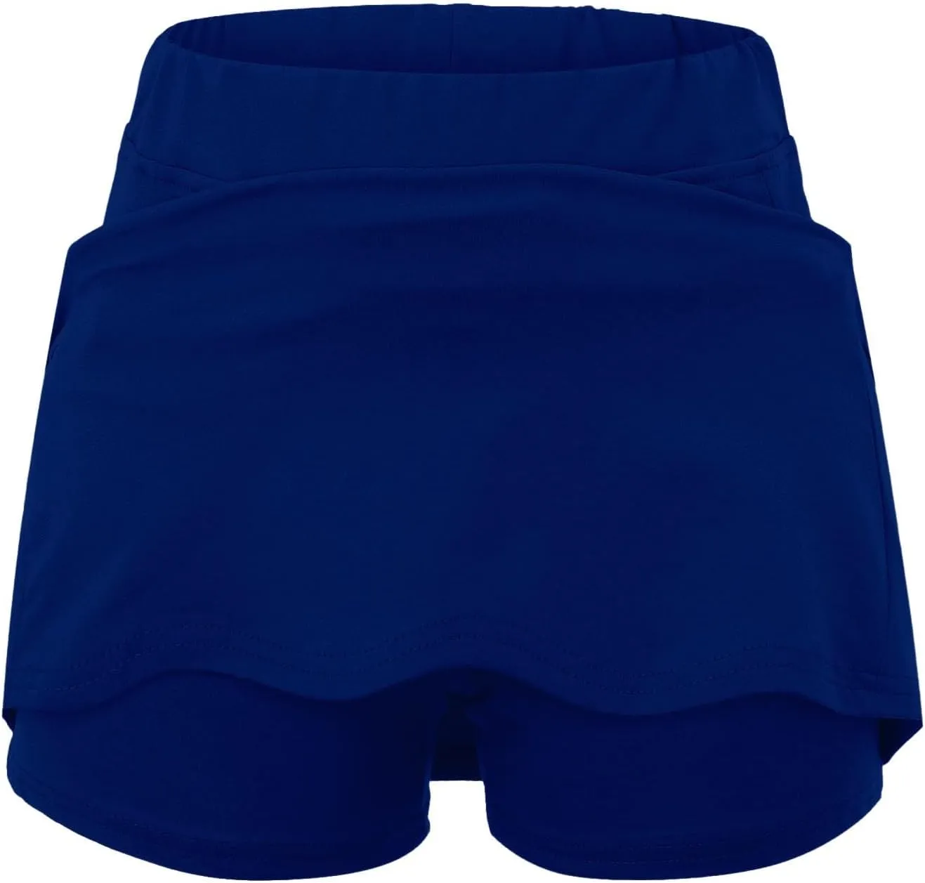 Womens Skorts with Pockets Summer Tummy Control Solid Yoga Shorts High Waist Baggy Casual Loose Fit Plus Size Skirt