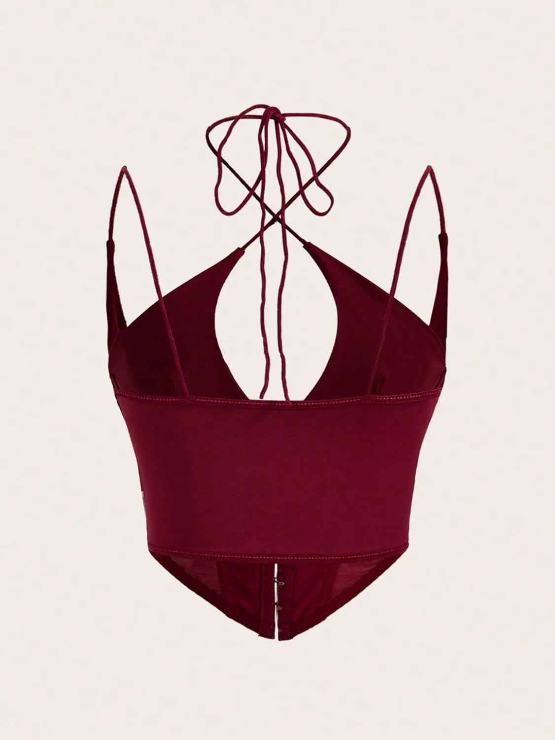 Womens Sleeveless Camisole Tank Tops Blouse Asymmetrical Spaghetti Strap Front Mesh Cami Top